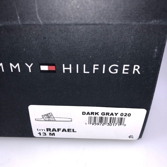 Tommy Hilfiger Men's Rafael Color Block Pool Slides in Gray-Size 13M - Picture 7 of 8